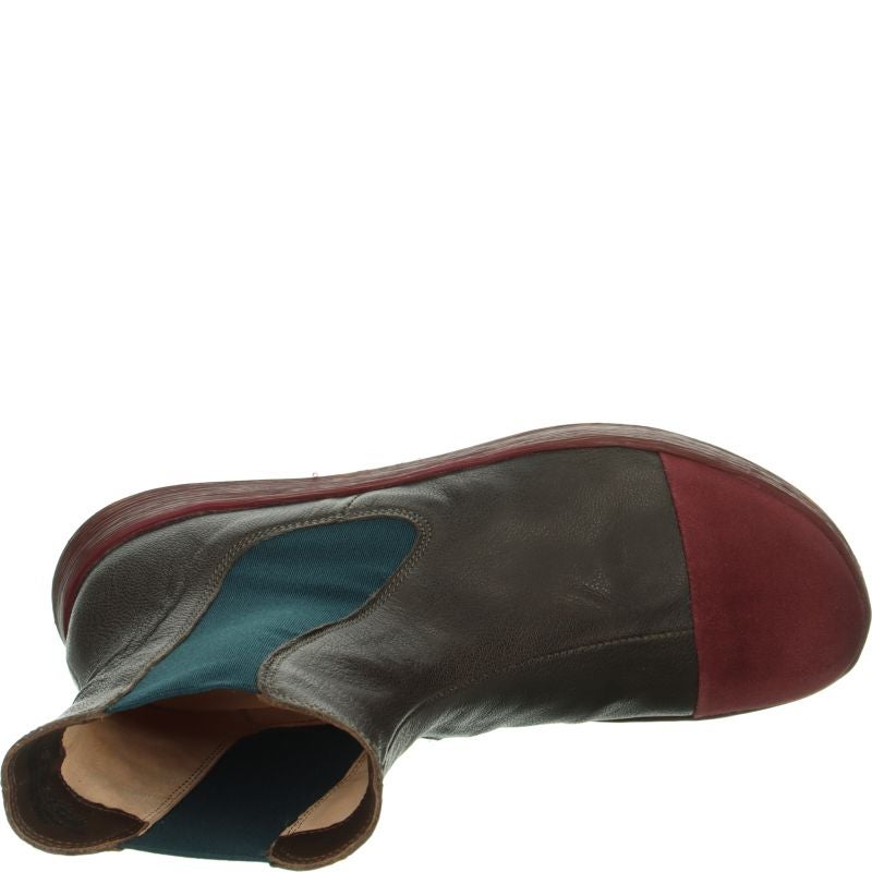 Think! COMODA Damen Chelsea Boots - Material: Leder in Grau