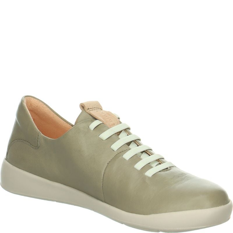 Think DUENE Woman Sneakers low - Material: Leather in Olive