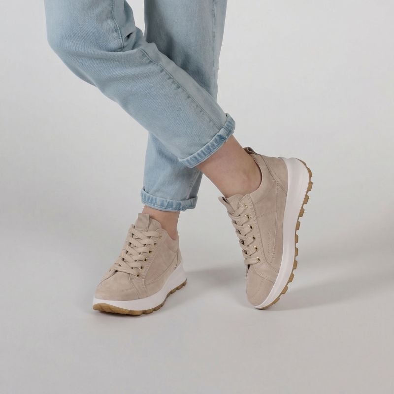 Legero T4 RUN Damen Sneaker low - Material: Leder in Beige