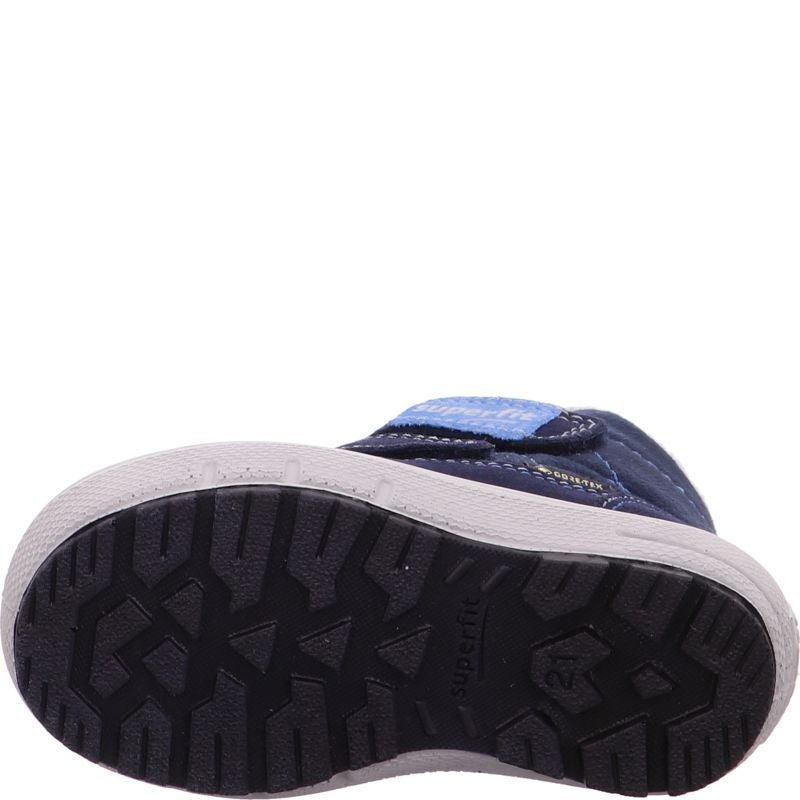 Superfit GROOVY Unisex, Boys Boot - Material: Leather/Textil in Blue