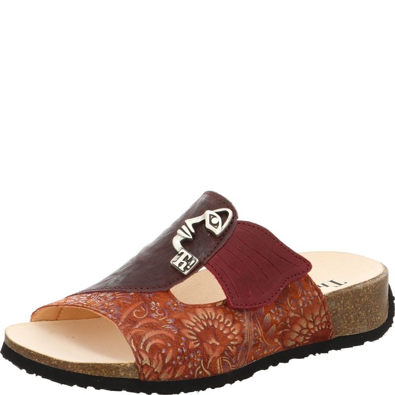 Think! MIZZI Damen Pantolette - Material: Leder in Mehrfarbig