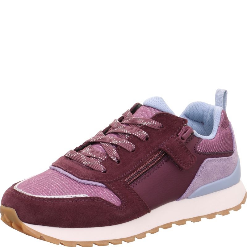 Superfit DASH Sneaker low - Material: Leder/Sonstiges Material/Textil in Rot
