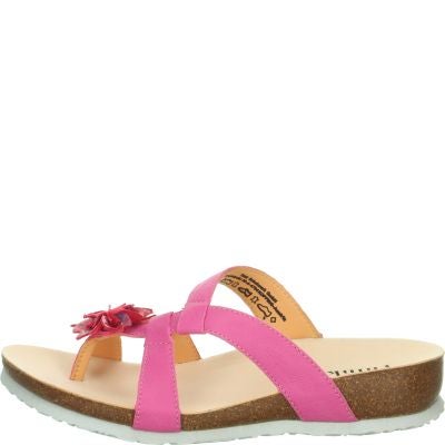 Think! JULIA Damen Pantolette - Material: Leder in Pink