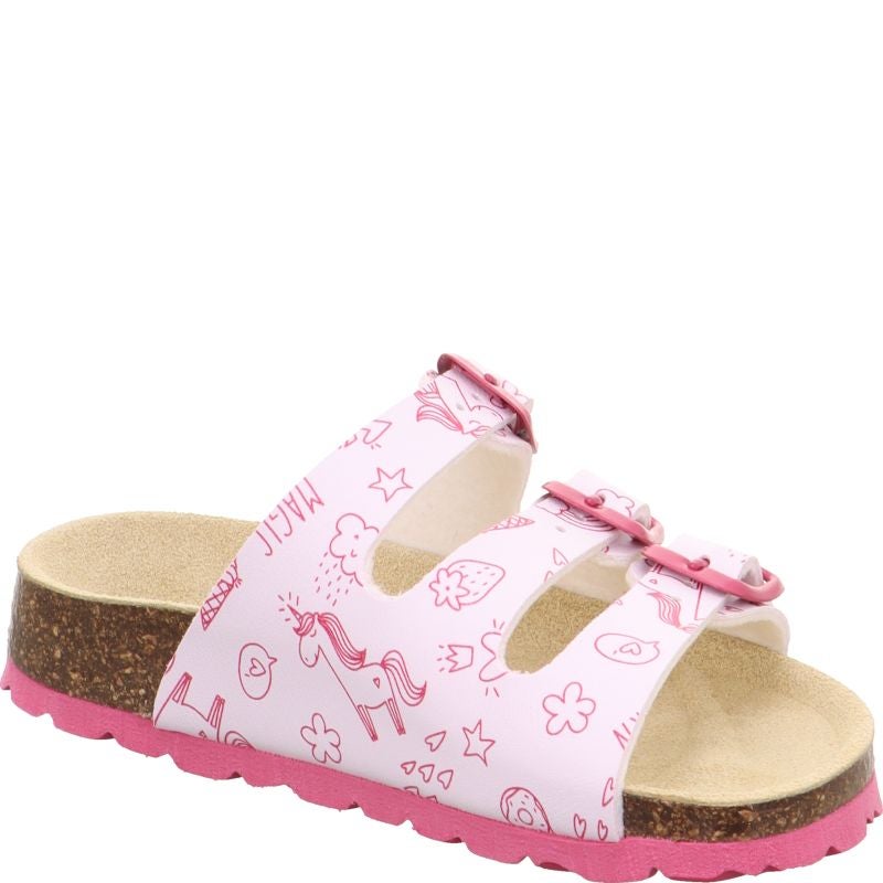 Superfit FUSSBETTPANTOFFEL Girls Slipper - Material: Sonstiges Material in White