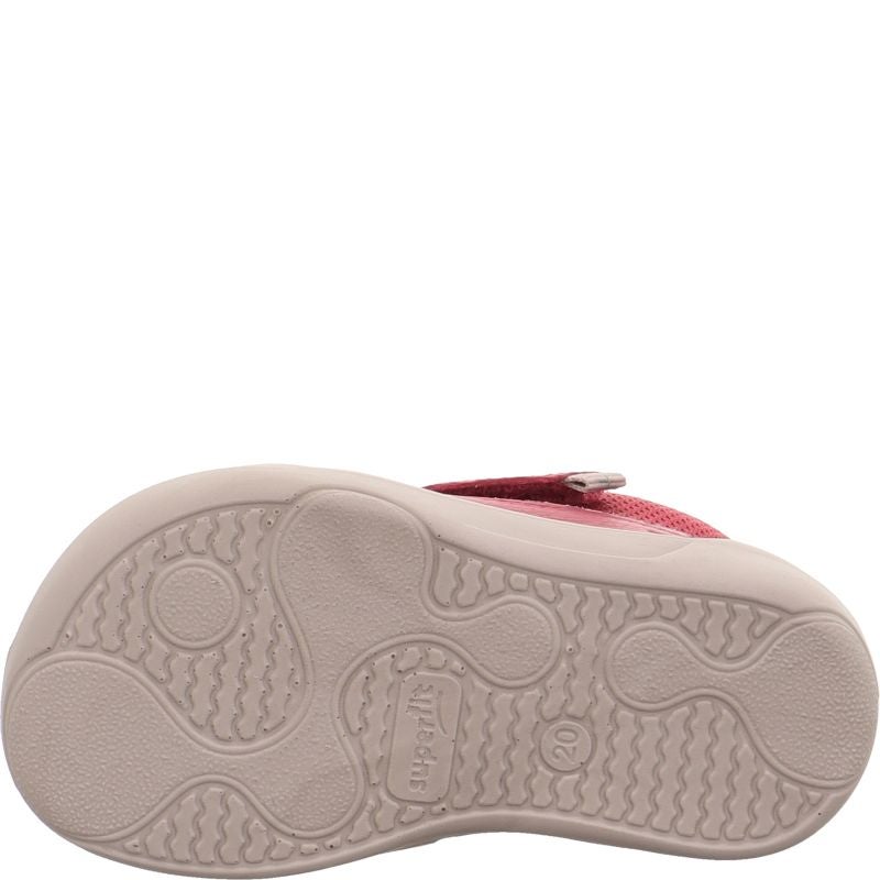 Superfit SUPERFREE Unisex | Girls Sneakers high - Material: Leather/Textil in Red