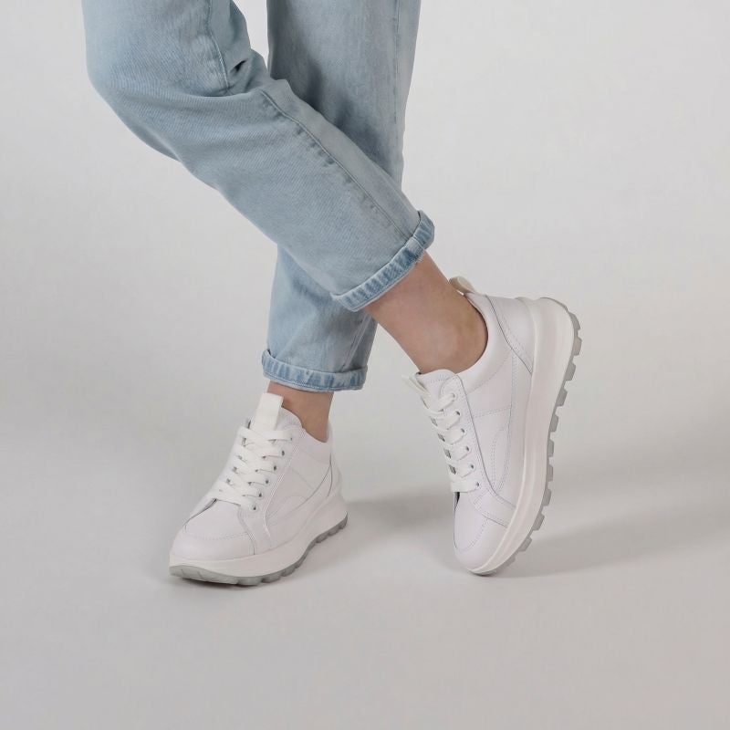 Legero T4 RUN Woman Sneakers low - Material: Leather in White