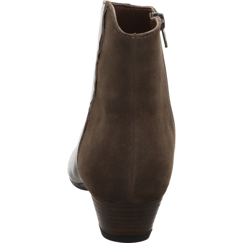 Think AIDA DAMEN Woman Ankle boot - Material: Leather in Grey