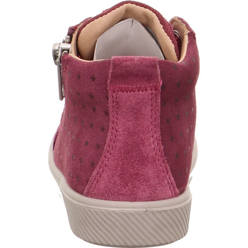 Superfit SUPIES Mädchen Sneaker high - Material: Leder/Textil in Rot