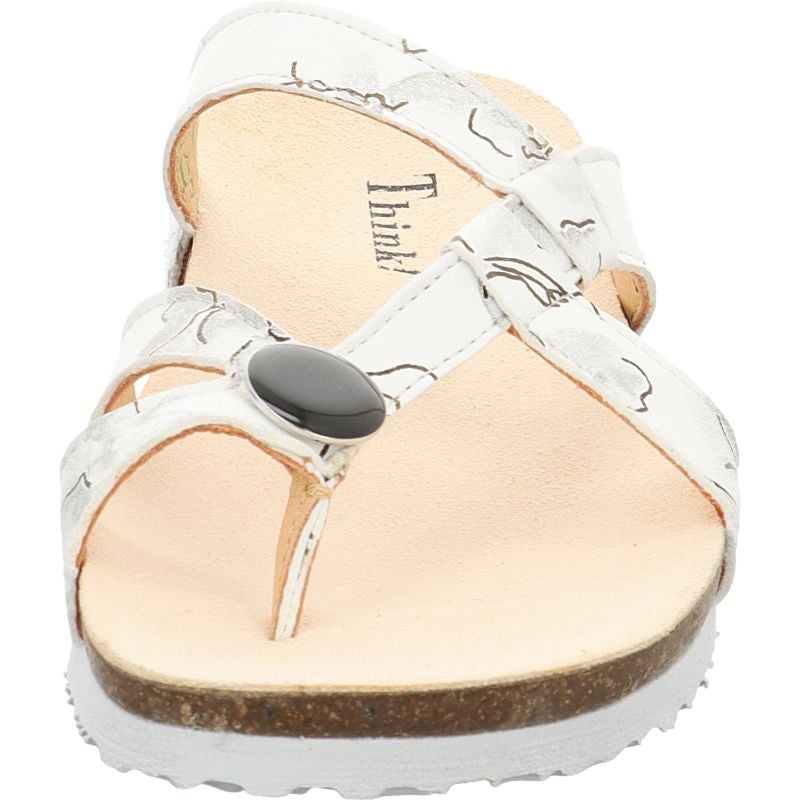 Think! JULIA Damen Pantolette - Material: Leder in Mehrfarbig