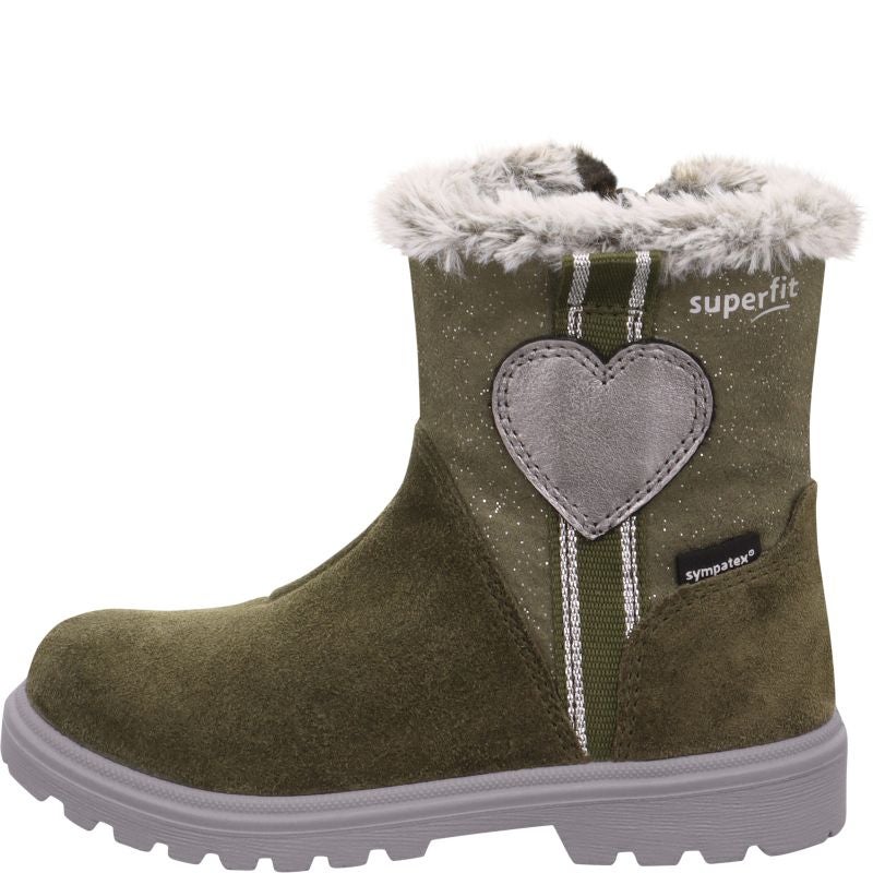 Superfit SPIRIT Girls Boot - Material: Leather/Textil in Green