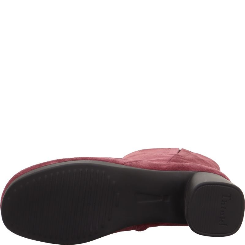 Think NANI Ankle boot - Material: Leather in Red