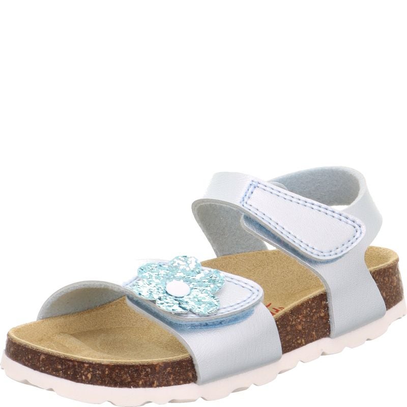 Superfit FUSSBETTPANTOFFEL Girls Sandal - Material: Sonstiges Material in Blue