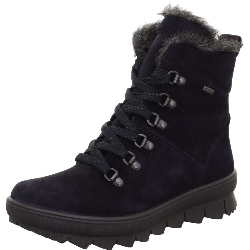 Legero NOVARA Damen Schnürboots - Material: Leder in Blau