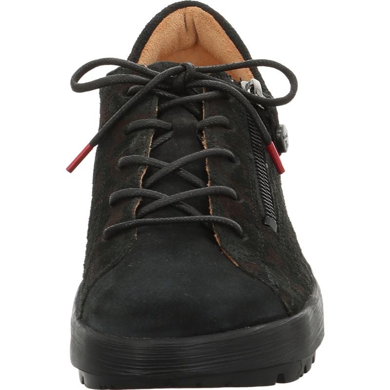 Think! COMODA Damen Schnürschuh - Material: Leder in Schwarz