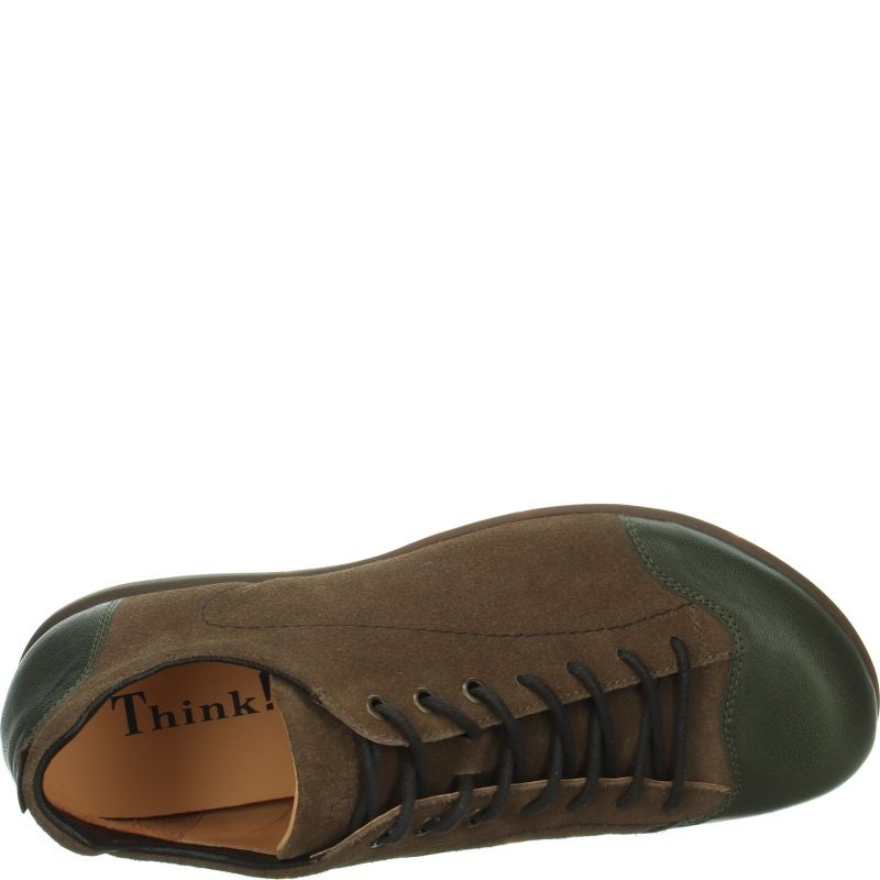 Think KONG HERREN Lace up shoe - Material: Leather in Brown