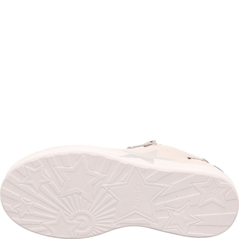 Superfit STELLA Mädchen Sneaker low - Material: Leder/Sonstiges Material/Textil in Weiß