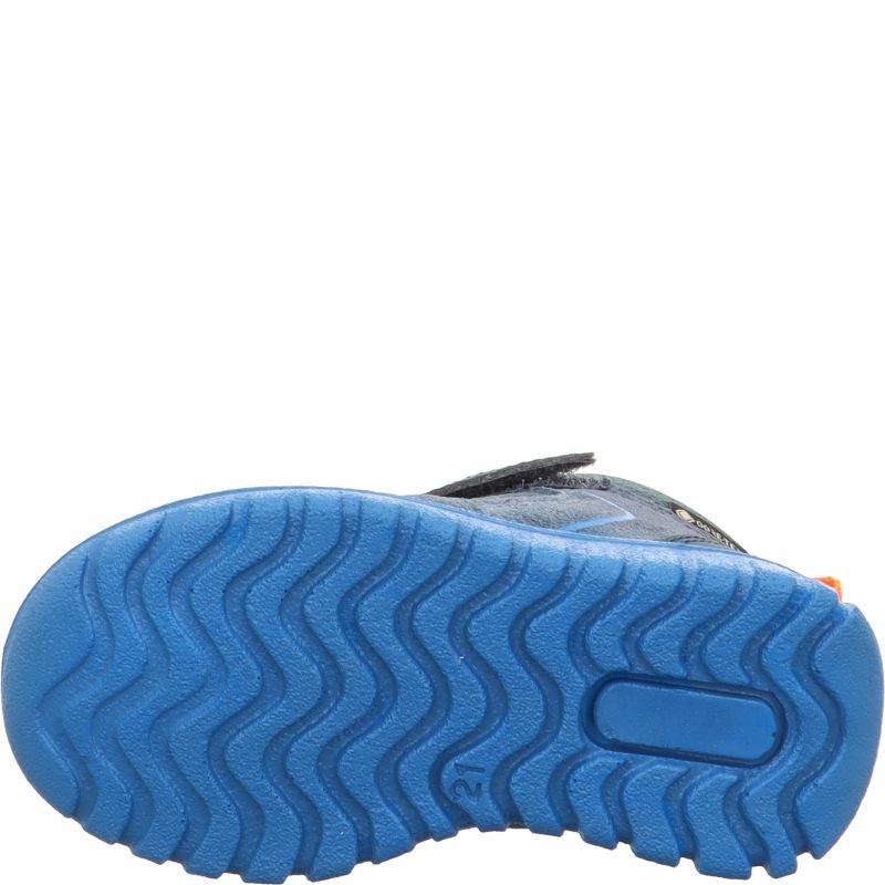 Superfit SPORT7 MINI Unisex | Boys Sneakers high - Material: Leder/Sonstiges Material/Texti in Blue
