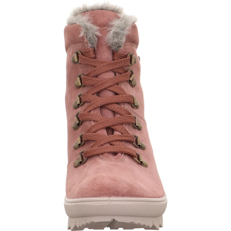 Legero NOVARA Damen Schnürboots - Material: Leder in Rosa