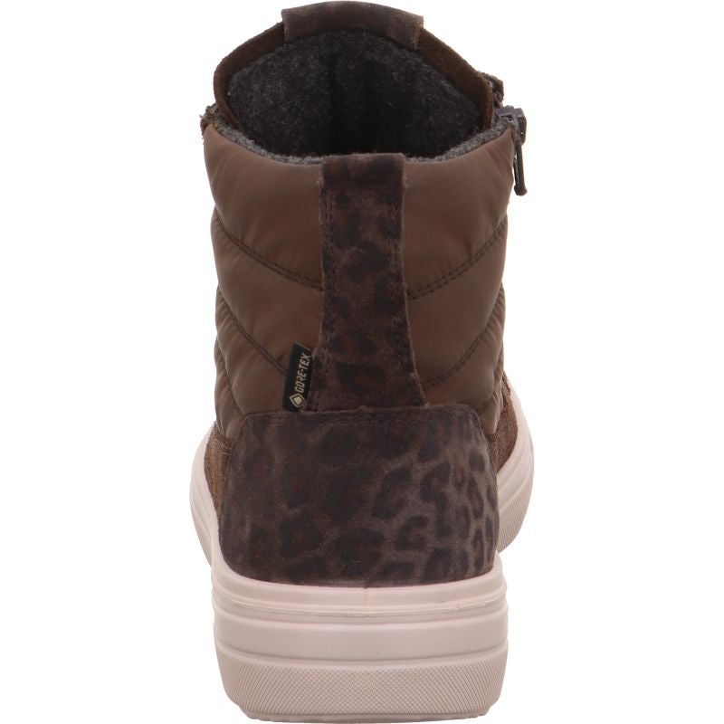 legero MILENA Damen Sneaker high - Material: Leder/Textil in Braun