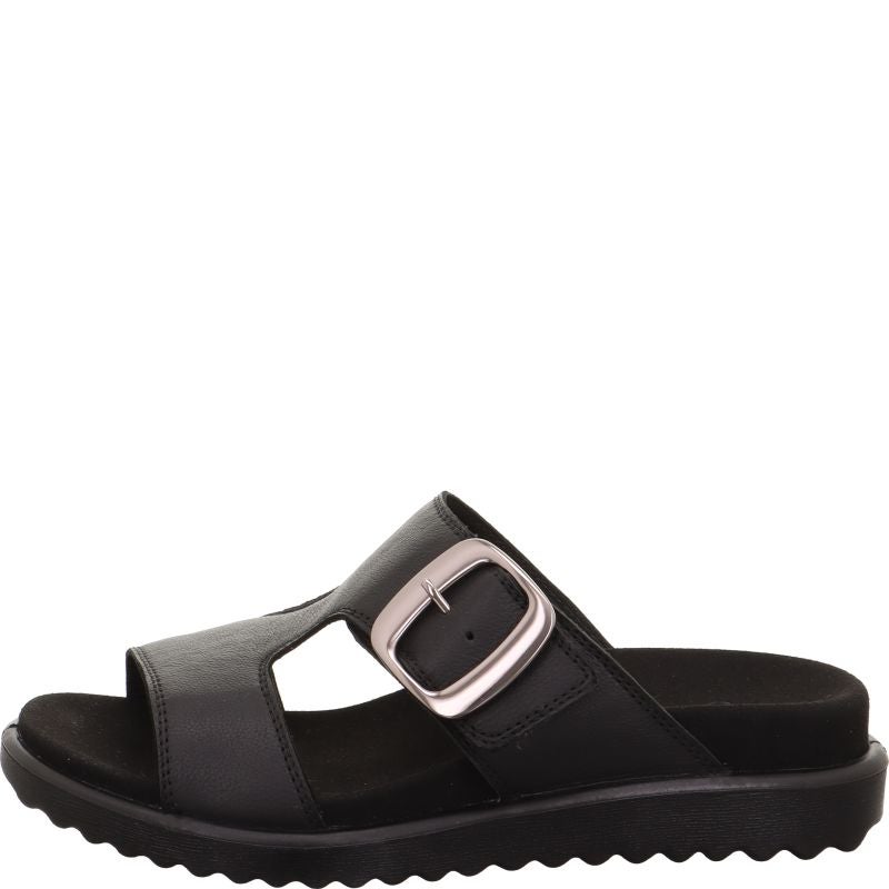 Legero MOVE Damen Pantolette - Material: Leder in Schwarz