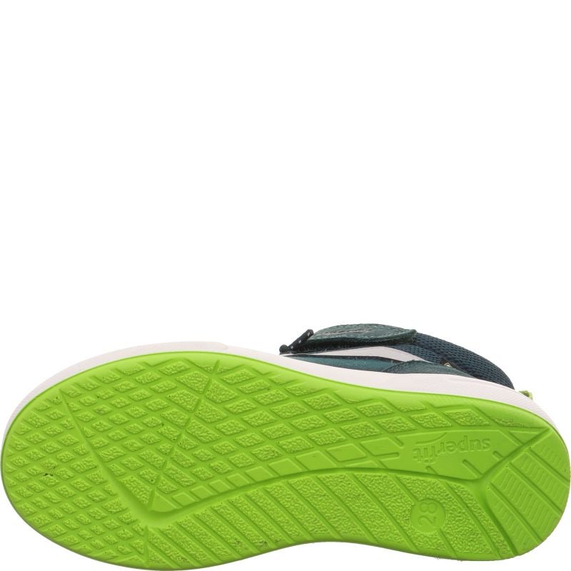 Superfit MAVERICK Boys Sneakers high - Material: Leder/Sonstiges Material/Texti in Blue