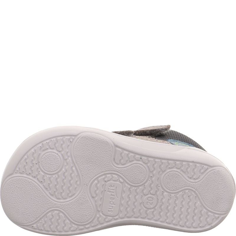 Superfit SUPERFREE Unisex | Jungen Sneaker high - Material: Leder/Textil in Grau