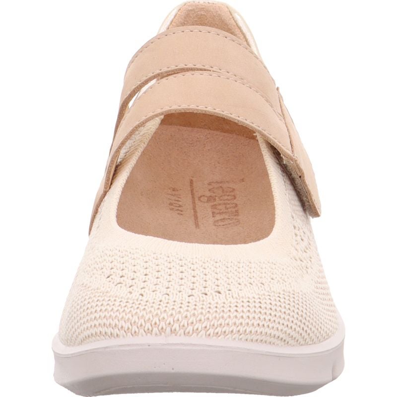 legero LUCCA Damen Ballerina - Material: Leder/Textil in Beige