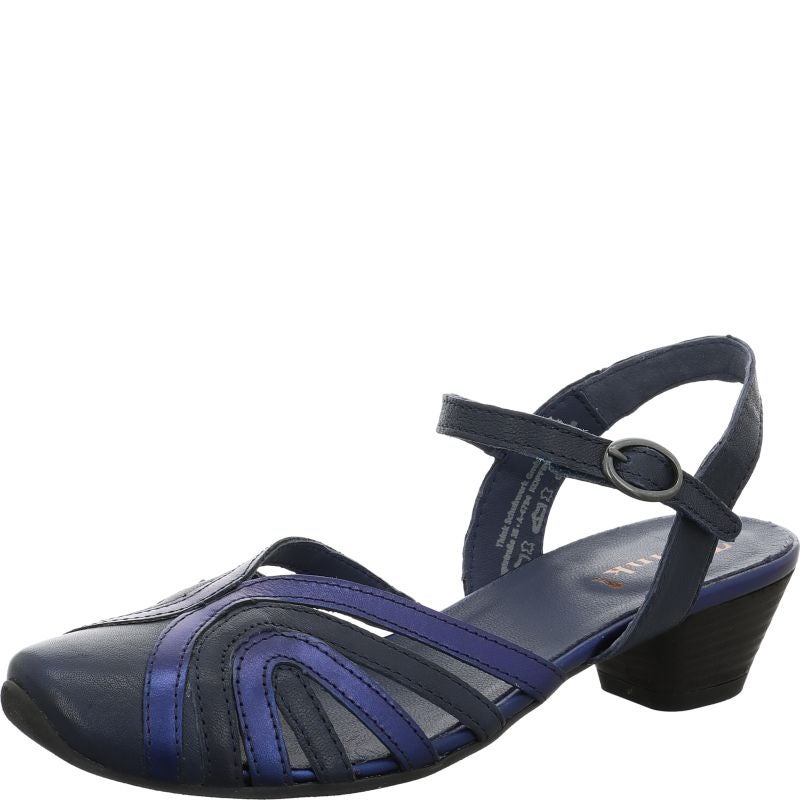 Think AIDA DAMEN Woman Pumps - Material: Leather in Blue