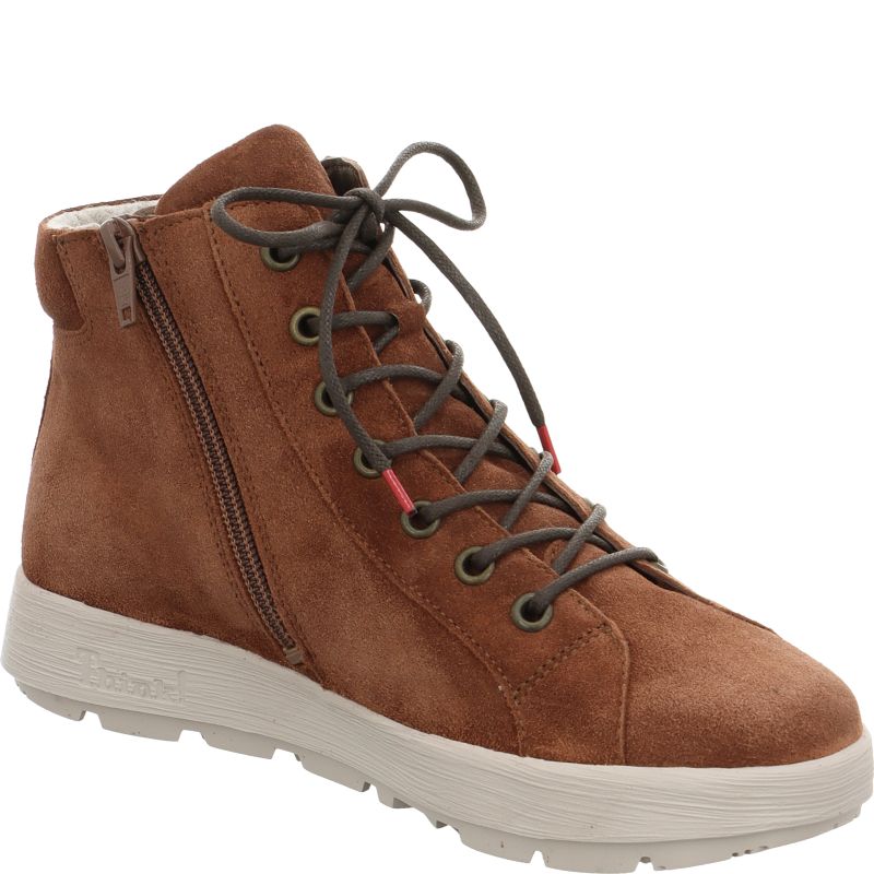 Think COMODA Woman Ankle boot - Material: Leather in Brown