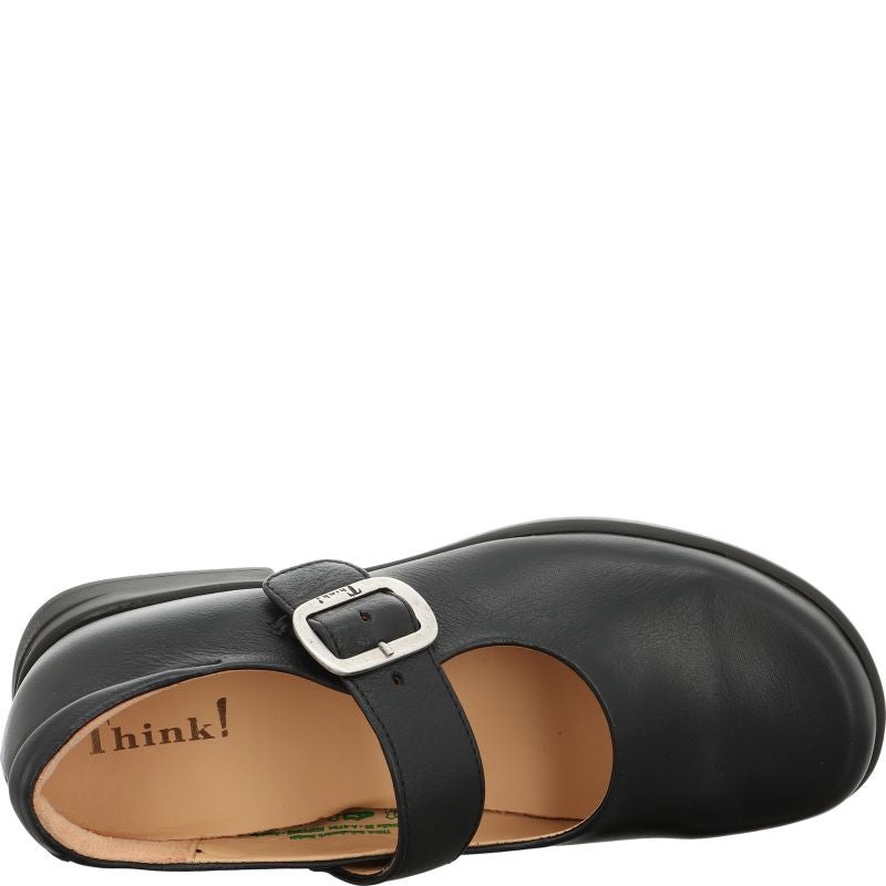 Think PENSA Women Woman Ballerina - Material: Leather in Black