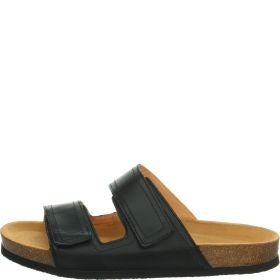 Think! WOLFI Herren Pantolette - Material: Leder in Schwarz