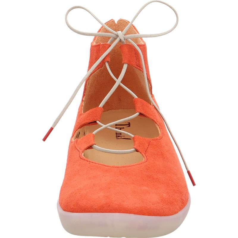 Think NATURE Woman Ballerina - Material: Leather in Red