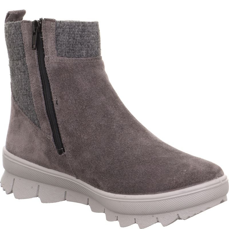 Legero NOVARA Damen Stiefelette - Material: Leder in Grau
