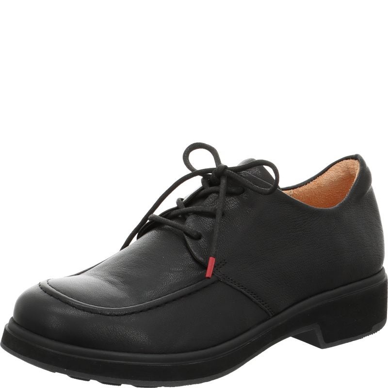 Think! COGITA Damen Schnürschuh - Material: Leder in Schwarz