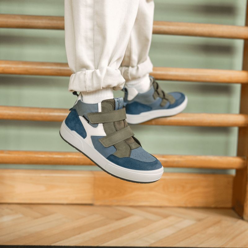 Superfit MAVERICK Boys Sneakers high - Material: Leder/Sonstiges Material/Texti in Multicolored