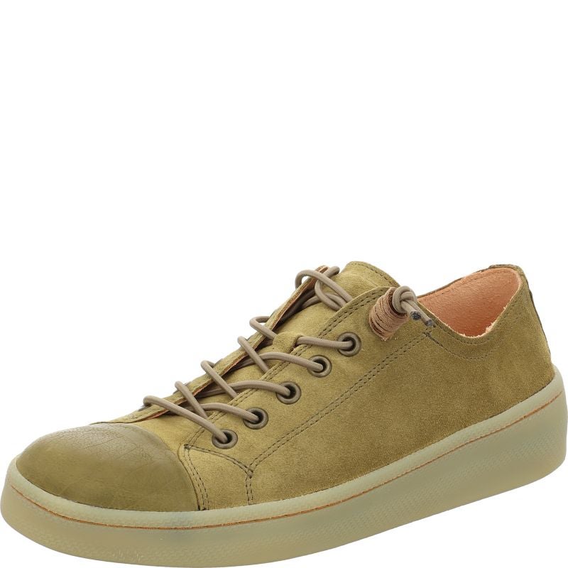 Think KUMI Woman Sneakers low - Material: Leather in Olive