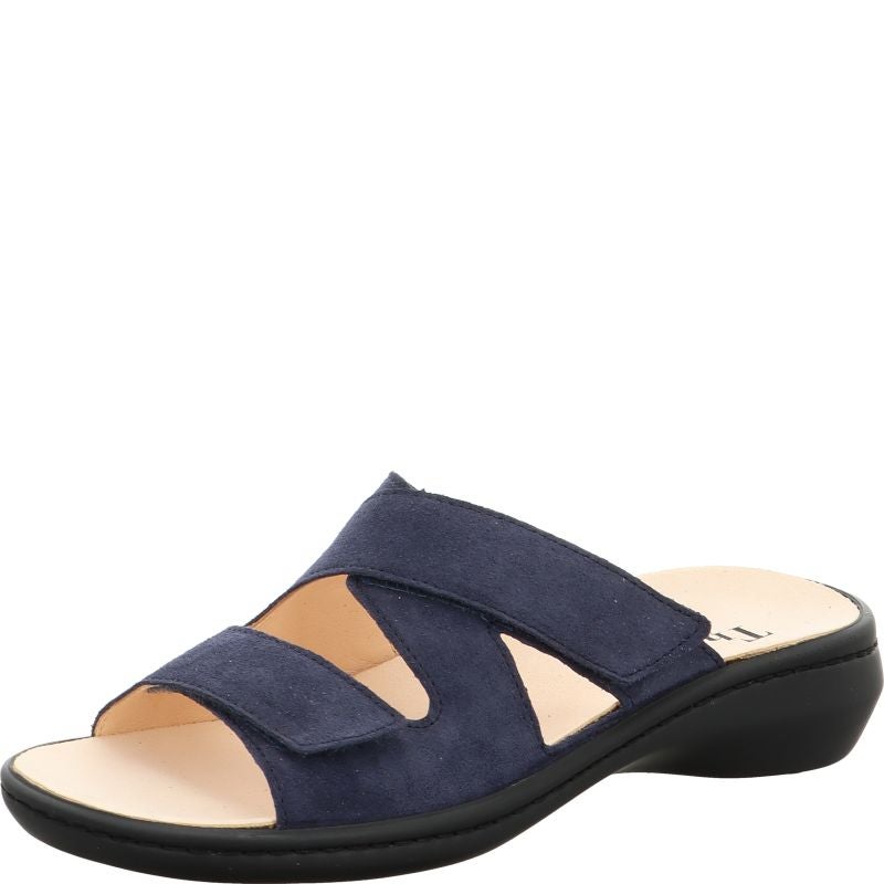 Think! CAMILLA Damen Pantolette - Material: Leder in Blau