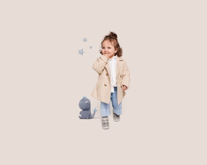 superfit Girls SUPIES Sneakers high with velcro fastener - Material: Effektleder - Color: Light Grey/Silver