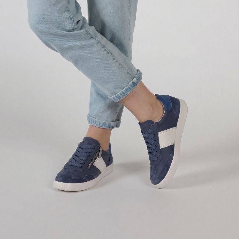 Legero SILENCE Woman Sneakers low - Material: Leather in Blue