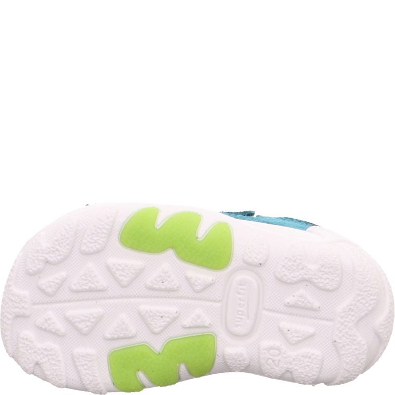 Superfit FLOW Unisex, Boys Sandal - Material: Leather/Textil in Green