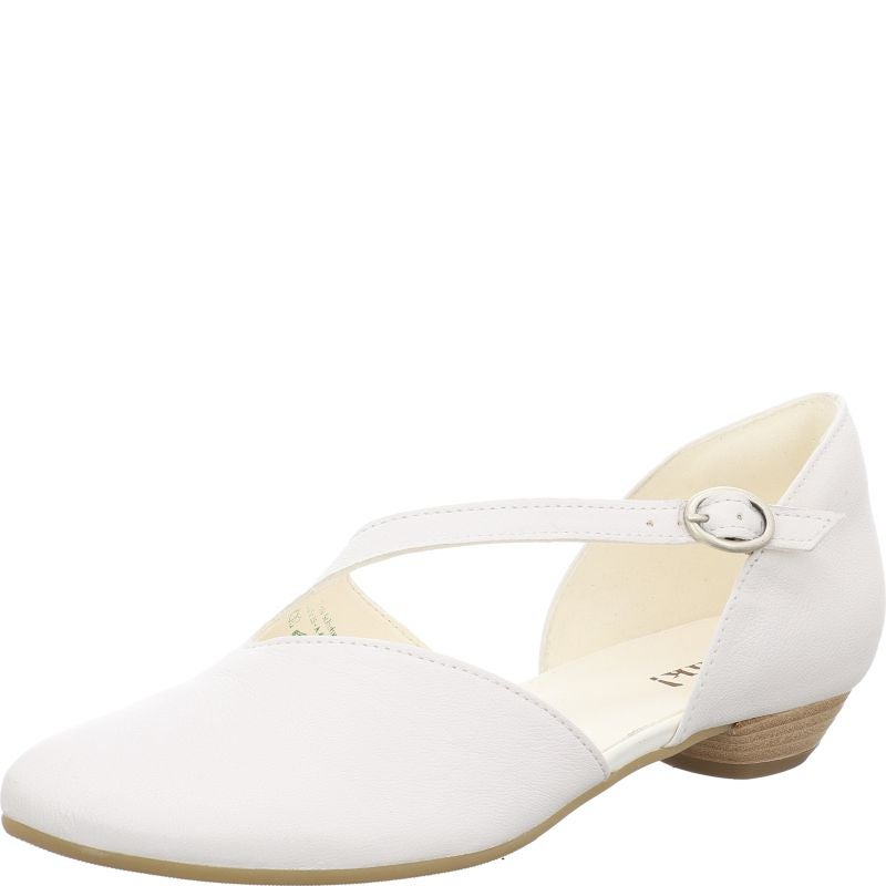 Think GRACE Woman Pumps - Material: Leather in White