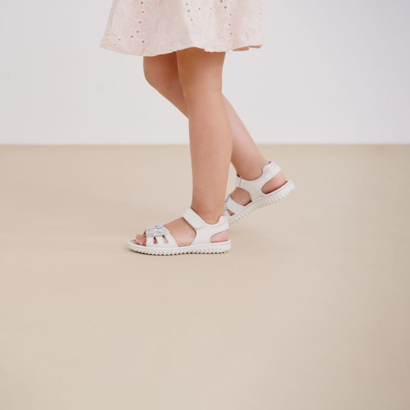 Superfit SPARKLE Sandal - Material: Leather/Textil in White