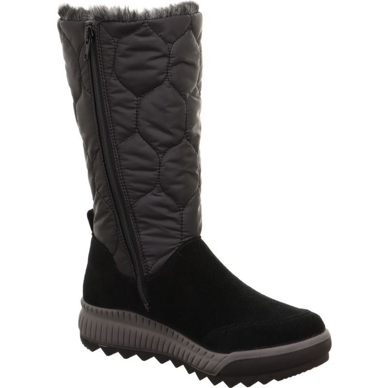legero TIRANO Damen Stiefel - Material: Leder/Textil in Schwarz