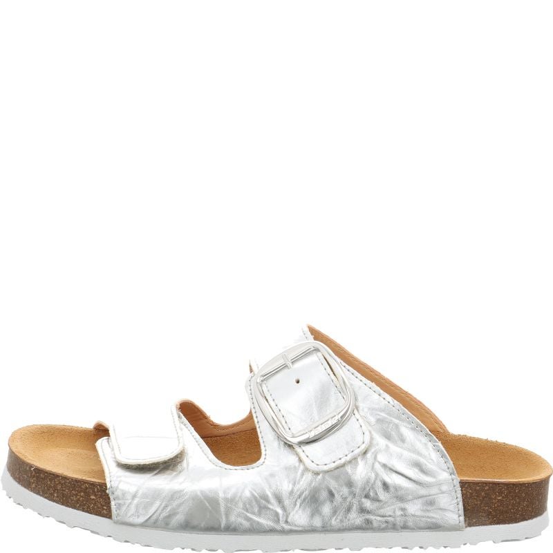 Think CRISSI Mules - Material: Leather in Metallic