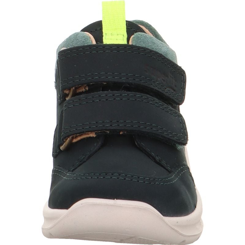 Superfit BREEZE Unisex | Boys Sneakers high - Material: Leather in Green
