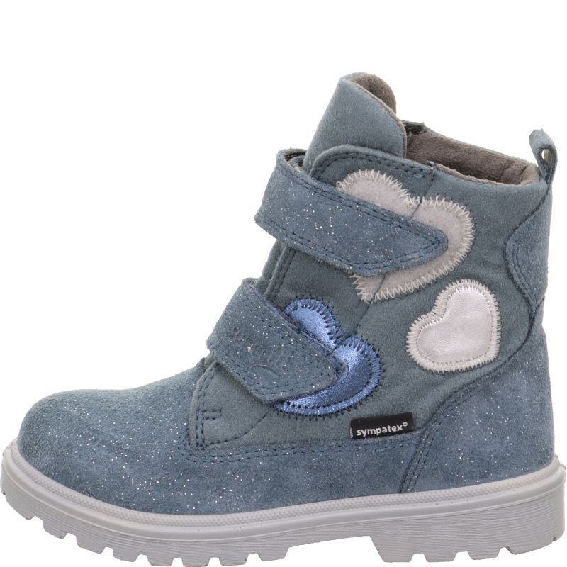 Superfit SPIRIT Girls Boot - Material: Leather/Textil in Blue