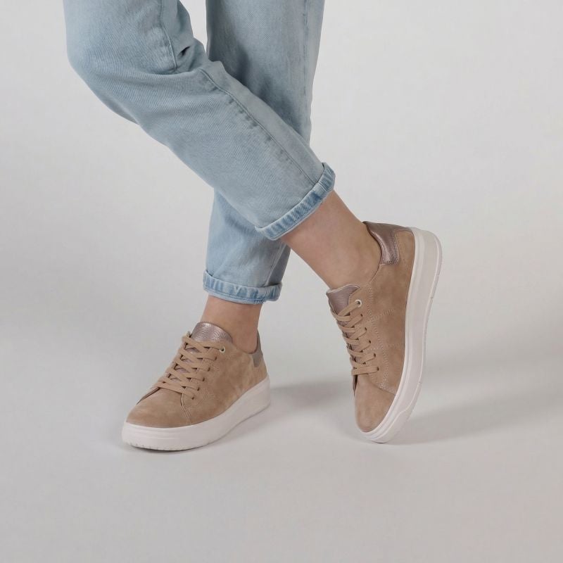 Legero REJOISE Woman Sneakers low - Material: Leather in Beige