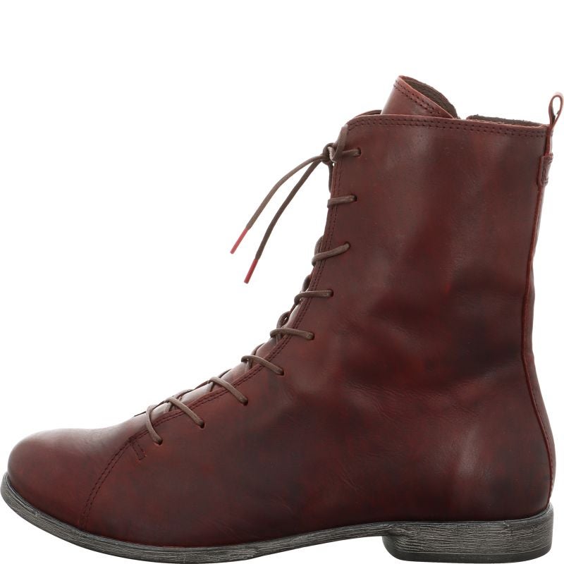 Think AGRAT Woman Ankle boot - Material: Leather in Red