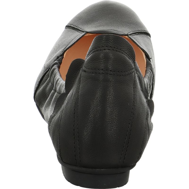 Think! BALLA Damen Ballerina - Material: Leder in Schwarz