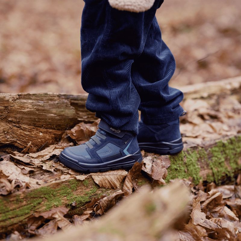 Superfit MARS Unisex | Boys Boot - Material: Leder/Sonstiges Material/Texti in Blue